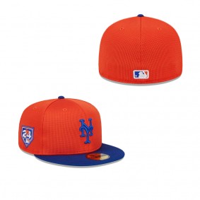 Men's New York Mets Orange Royal 2024 Spring Training 59FIFTY Fitted Hat