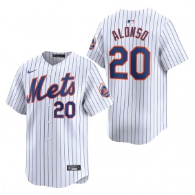 Men's New York Mets Pete Alonso White Home Limited Player Jersey