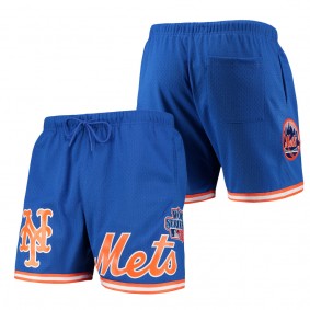 Men's New York Mets Pro Standard Royal Logo Mesh Shorts