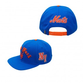 Men's New York Mets Pro Standard Royal 1986 World Series Old English Snapback Hat