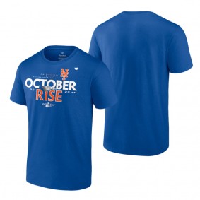 Men's New York Mets Fanatics Branded Royal 2022 Postseason Locker Room Big & Tall T-Shirt