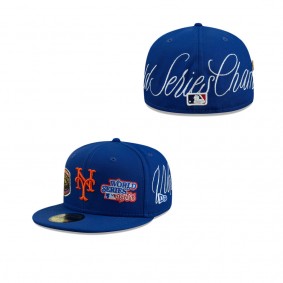 Men's New York Mets Royal Historic World Series Champions 59FIFTY Fitted Hat