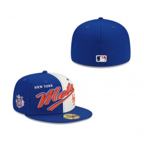 New York Mets Split Front 59FIFTY Fitted Hat