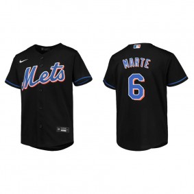 Youth New York Mets Starling Marte Black Alternate Jersey
