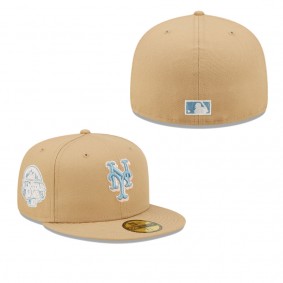 Men's New York Mets Tan 2013 MLB All-Star Game Sky Blue Undervisor 59FIFTY Fitted Hat