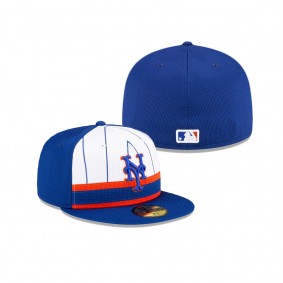 Men's New York Mets White 2024 Batting Practice 59FIFTY Fitted Hat