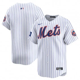Men's New York Mets White 2024 MLB World Tour London Series Home Limited Jersey