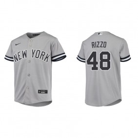 Youth New York Yankees Anthony Rizzo Gray Road Jersey