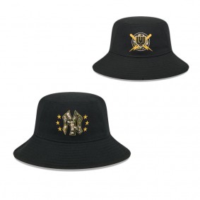 Men's New York Yankees Black 2024 Armed Forces Day Bucket Hat