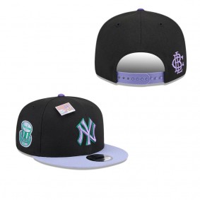 Men's New York Yankees Black Purple Grape Big League Chew Flavor Pack 9FIFTY Snapback Hat
