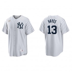 Youth New York Yankees Charlie Hayes White Cooperstown Collection Jersey