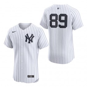 Men's New York Yankees Jasson Dominguez White Home Elite Player Jersey