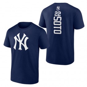 Men's New York Yankees Juan Soto Navy Playmaker Name & Number T-Shirt