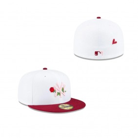 New York Yankees Just Caps Rose Flower 59FIFTY Fitted Hat