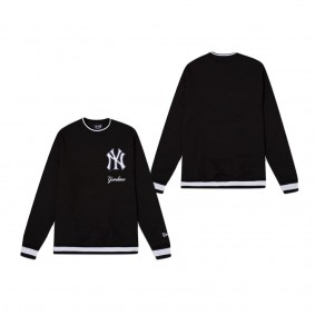 New York Yankees Logo Select Black Crewneck