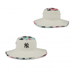 Men's New York Yankees Natural Retro Beachin' Bucket Hat