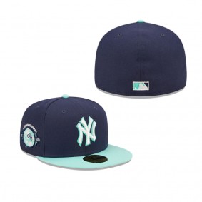 Men's New York Yankees Navy 100th Anniversary Cooperstown Collection Team UV 59FIFTY Fitted Hat