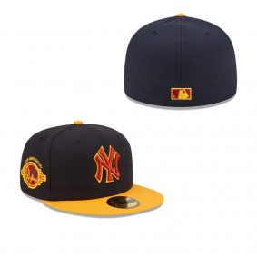 Men's New York Yankees Navy Gold Primary Logo 59FIFTY Fitted Hat