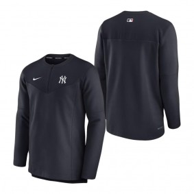 Men's New York Yankees Nike Navy Authentic Collection Game Time Performance Half-Zip Top