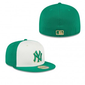 Men's New York Yankees White Green 2024 St. Patrick's Day 59FIFTY Fitted Hat