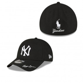 Men's New York Yankees x Ralph Lauren Black 49FORTY Fitted Hat