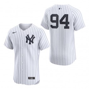 Men's New York Yankees Yoendrys Gomez White Home Elite Player Jersey