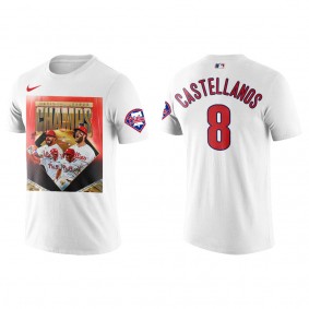Nick Castellanos Philadelphia Phillies 2022 National League Champions White T-Shirt