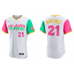 Men's San Diego Padres Nick Martinez White 2022 City Connect Authentic Jersey