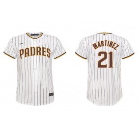 Youth San Diego Padres Nick Martinez White Replica Home Jersey