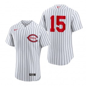 Reds Nick Senzel White 2022 Field of Dreams Authentic Jersey