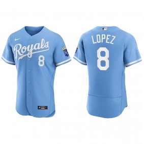 Nicky Lopez Men's Kansas City Royals Nike Powder Blue 2022 Authentic Jersey