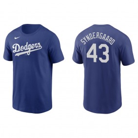 Noah Syndergaard Men's Los Angeles Dodgers Cody Bellinger Nike Royal Name & Number T-Shirt