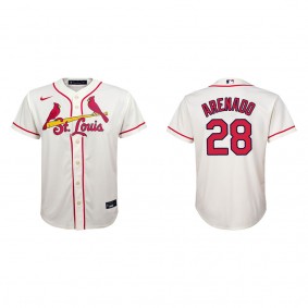 Nolan Arenado Youth St. Louis Cardinals Cream Alternate Replica Jersey