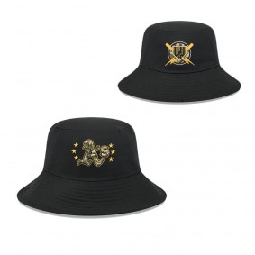 Men's Oakland Athletics Black 2024 Armed Forces Day Bucket Hat