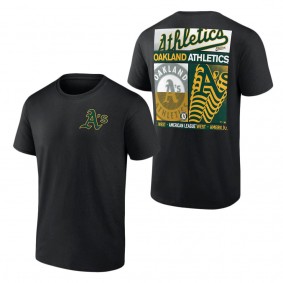 Men's Oakland Athletics Fanatics Branded Black In Good Graces T-Shirt