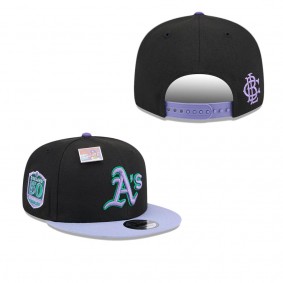 Men's Oakland Athletics Black Purple Grape Big League Chew Flavor Pack 9FIFTY Snapback Hat