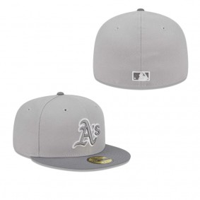 Men's Oakland Athletics Gray Green Undervisor 59FIFTY Fitted Hat