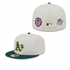 Men's Oakland Athletics Gray Green World Class Back Patch 59FIFTY Fitted Hat