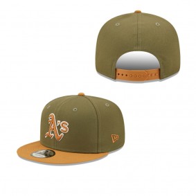 Men's Oakland Athletics Green Brown Color Pack Two-Tone 9FIFTY Snapback Hat