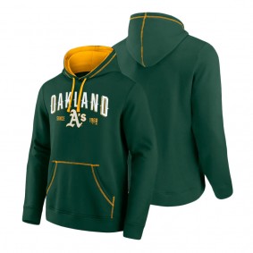 Men's Oakland Athletics Fanatics Branded Green Gold Ultimate Champion Logo Pullover Hoodie