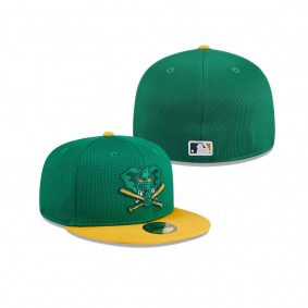 Men's Oakland Athletics Kelly Green 2024 Batting Practice 59FIFTY Fitted Hat