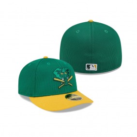 Men's Oakland Athletics Kelly Green 2024 Batting Practice Low Profile 59FIFTY Fitted Hat