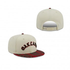Oakland Athletics Plaid Visor 9FIFTY Snapback Hat