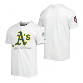 Men's Oakland Athletics White Historical Championship T-Shirt