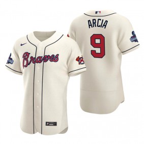 Orlando Arcia Atlanta Braves Cream Alternate 2021 World Series Champions Authentic Jersey