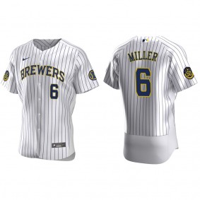 Owen Miller Men's Milwaukee Brewers Christian Yelich Nike White Home Authentic Jersey