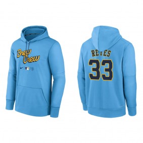 Pablo Reyes Brewers City Connect Authentic Therma Pullover Hoodie