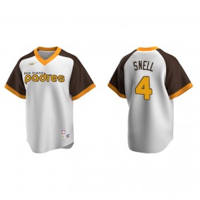Men's San Diego Padres Blake Snell White Cooperstown Collection Home Jersey