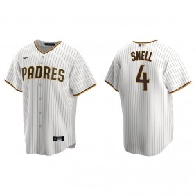 Men's San Diego Padres Blake Snell White Brown Replica Home Jersey