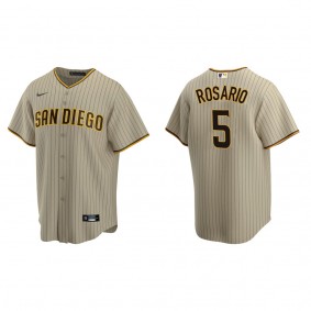 Men's San Diego Padres Eguy Rosario Sand Brown Replica Alternate Jersey